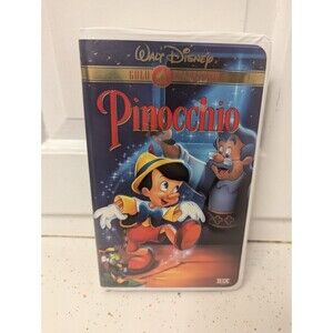 PINOCCHIO DISNEY MASTERPIECE VHS CLAM SHELL VINTAGE